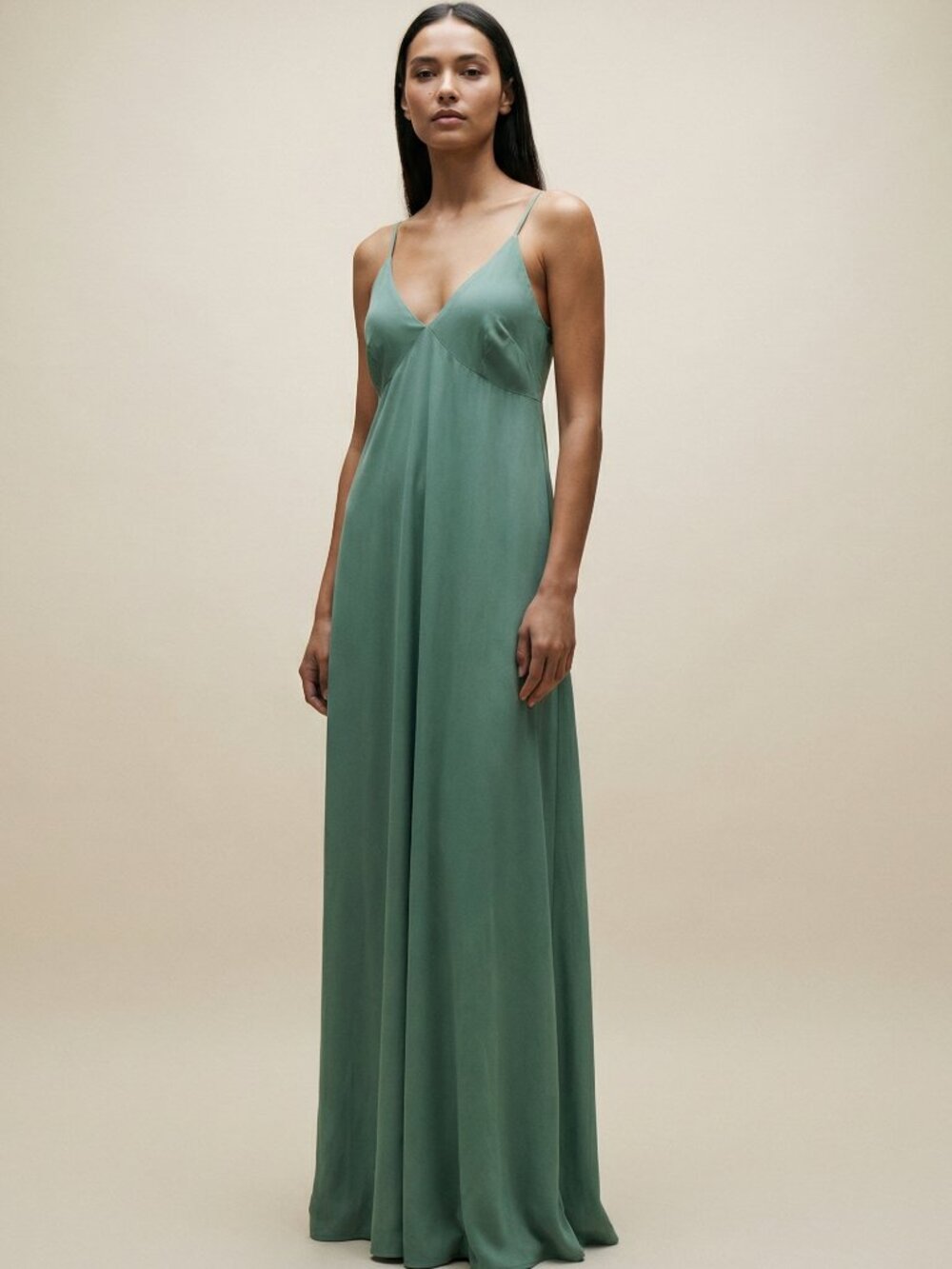 Norma kamali Elegant Green Maxi Dress